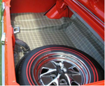 1965-1968 Mustang Trunk Mat, Vinyl, Coupe / Convertible