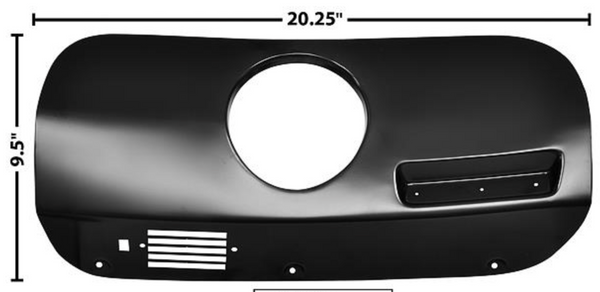 1969-1970 Mustang Dash Trim Cover W/ Clock Hole