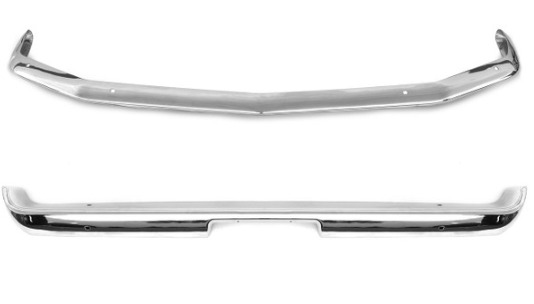 1967-1968 Mustang Front & Rear Bumper Set - Premium Quality