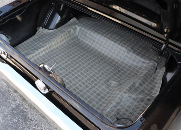 1967-1968 Mustang Trunk Mat, Coupe / Convertible, plaid