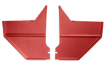 Coupe/Fastback / Dark Red 1967-1968 Mustang Kick Panels