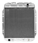 1965-1966 Mustang Radiator, Aluminum, 6 cyl, 2 Super Row