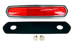 1968 Mustang Quarter Panel Reflector, After 02/15/68, Lens, with Chrome Bezel