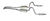 1965-1966 Mustang Exhaust System, Dual Exhaust, V8, 2 inches, with Resonator, HiPo