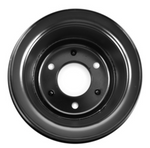 1965-1966 Mustang Crankshaft Pulley, V8 (289), 2 Belt, Black, 3 Bolt Pattern