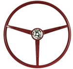 Dark Red 1965-1966 Mustang Steering Wheel OEM - (Excl. Horn Ring)