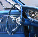 Medium Blue 65 1965-1966 Mustang Steering Wheel OEM - (Excl. Horn Ring)