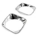 1973 Mustang Headlight Door, Polished Aluminum, Pr.