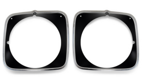 1973 Mustang Headlight Door, Painted Black, Pr.