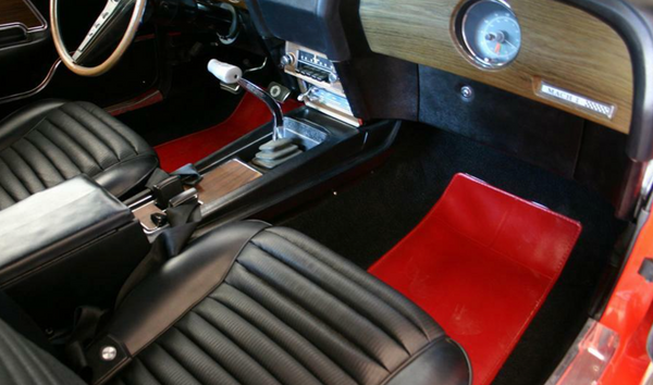 1969 Mustang Mach 1 Carpet, No Fold Down