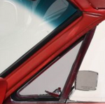 Red 1967-1968 Mustang Windshield Pillar Pad, RH