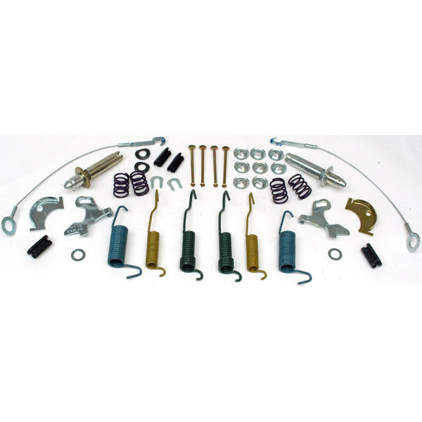 1964-1970 Mustang Front Drum Brakes Hardware Kit, 6 cyl, 250 & 8 cyl, RH & LH; 64-71 Cougar, 8 cyl