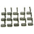 1965-1973 Mustang Standard Door Panel Clip Set, 15 pcs