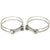 1965-1970 Mustang Fuel Tank Filler Hose Clamp Kit, Original type, 2 pcs