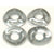 1965-1973 Mustang Wave Washer Set, 4 pcs