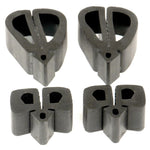 1967-1968 Mustang Hood Bumper Set, 4 pcs