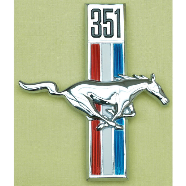 1967-1968 Mustang Running Pony Fender Ornament, 351, RH