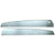 1967 Mustang Door Panel Brushed Aluminum Inserts, w/o Hole