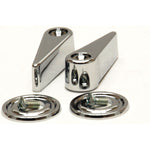 1968-1969 Mustang Seat Latch Handles, w/Bezels, RH & LH