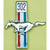 1968 Mustang Running Pony Fender Ornament, exc GT/CS, 302, LH