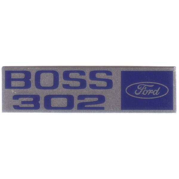 1969-1970 Mustang Boss Front Fender Nameplate, Boss 302