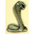1969-1970 Mustang Fastback Roof Emblem Convex Cobra Snake
