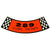 1965-1966 Mustang Air Cleaner Decal, 289-2V, Black & White Squares