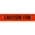 1968-1979 Mustang Engine Compartment Decal, Caution Fan Decal
