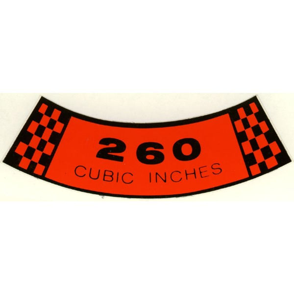 1964 Mustang Air Cleaner Decal, 260
