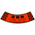 1965-1968 Mustang Air Cleaner Decal, 289-4V, Black & Orange Squares