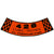 1968-1969 Mustang Air Cleaner Decal, 428-4V Premium Fuel, Black & Orange Squares