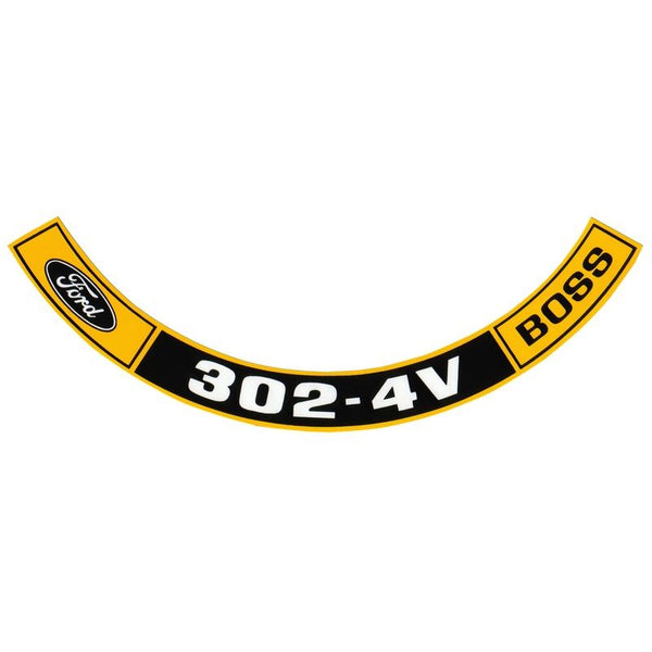 1969-1970 Mustang Air Cleaner Decal, Boss 302
