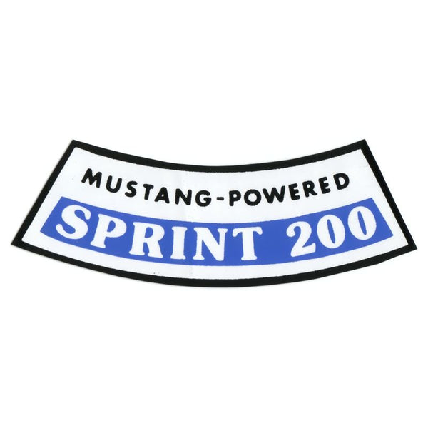 1966 Mustang Air Cleaner Decal, Sprint 200