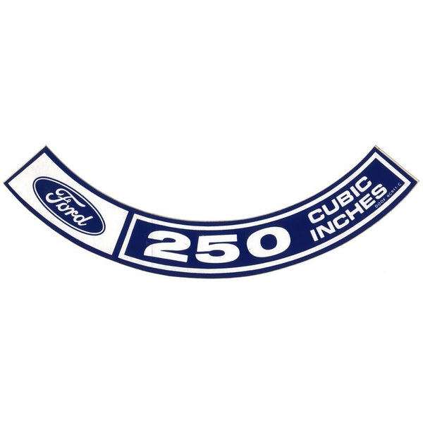 1970-1973 Mustang Air Cleaner Decal, 250