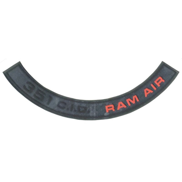 1969-1970 Shelby Mustang Air Cleaner Decal, 351 CID Ram Air