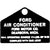 1964-1968 Mustang A/C Compressor Service Tag, Aluminum