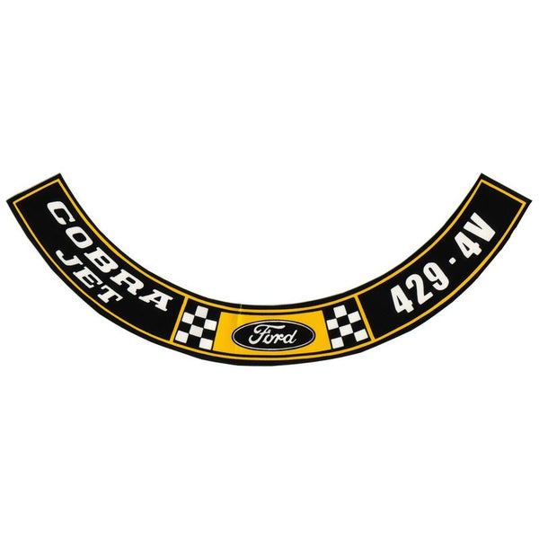 1969-1971 Mustang Air Cleaner Decal, 429-4V Cobra Jet