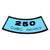 1968-1969 Mustang Air Cleaner Decal, 250