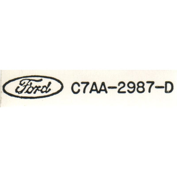 1967-1970 Mustang A/C Compressor Clutch Decal