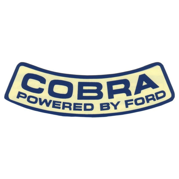 1967 Shelby Mustang Air Cleaner Decal, Cobra, Powered by Ford
