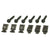 1969-1970 Mustang Arm Rest Pad Mounting Screws & Nuts, RH & LH, 12 pcs