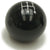 1983-2004 Mustang Hurst Billet Plus Shifter Knob, T5, Black, 12mm x 1.75 Thread