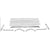 1969-1970 Mustang Fold Down Seat Trim, Chrome