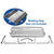 1965-1968 Mustang Fold Down Seat Trim, Chrome