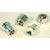1965-1966 Mustang Radio Knob Set, Plastic Chrome, 4 pcs