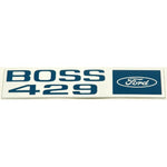 1969-1970 Mustang Boss Front Fender Nameplate, Boss 429