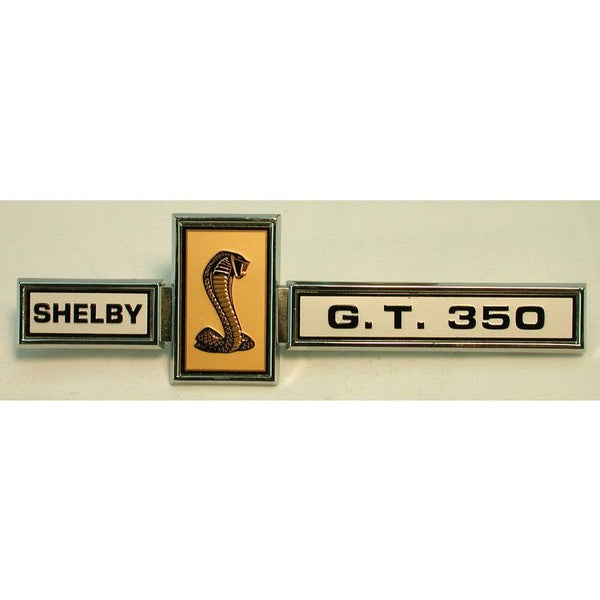 1967 Mustang Deck Lid Emblem, Shelby GT350, Metal