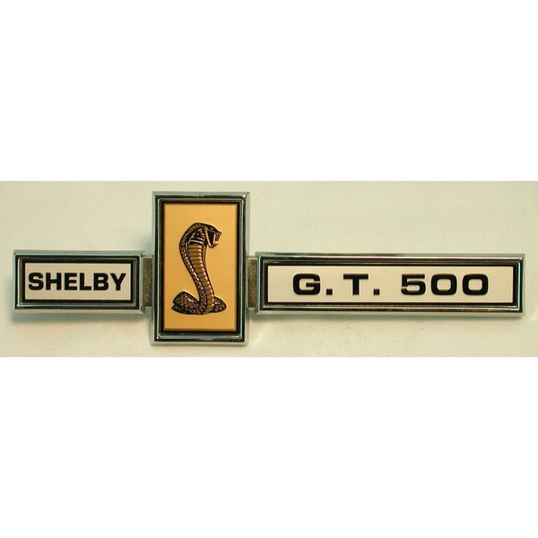 1967 Mustang Deck Lid Emblem, Shelby GT500, Metal
