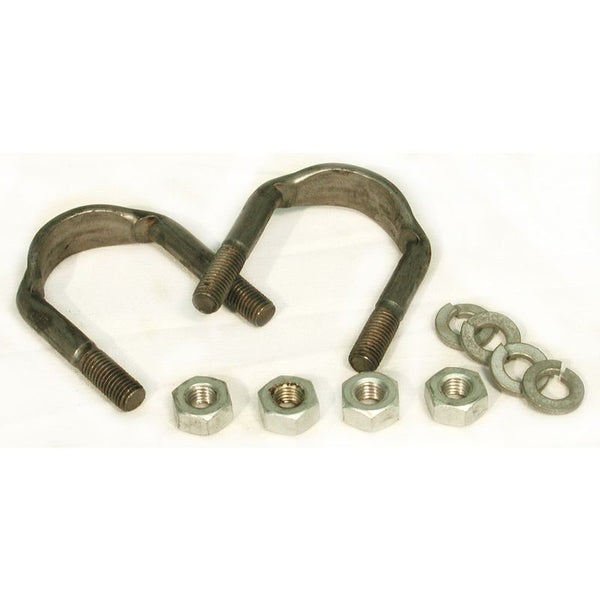 1965-1967 Mustang U-Bolt Kit, Driveshaft Universal Joint 6 cyl 1/4 inches-28 Thread for 1 inches Bearing Cap